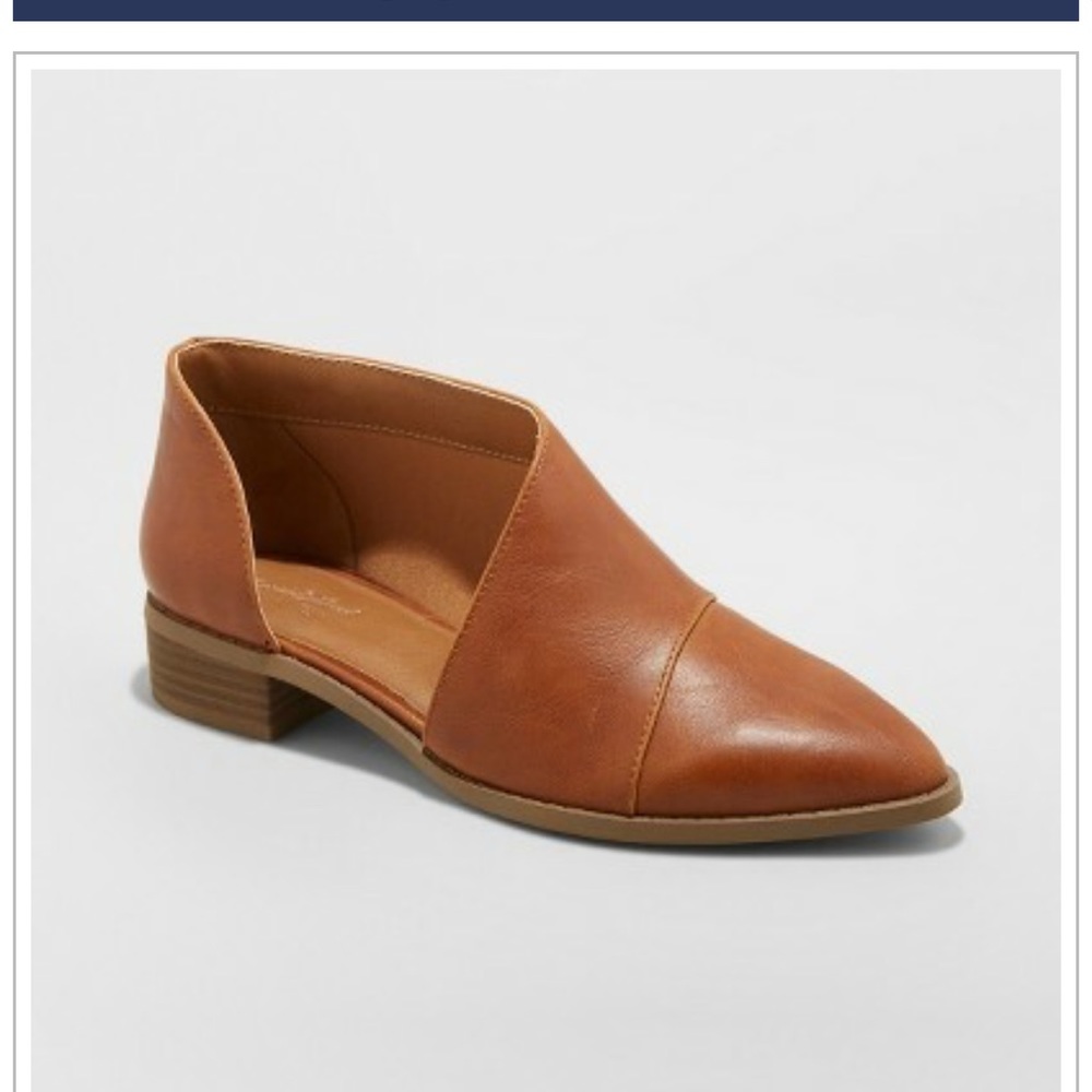 WENDA CUT OUT BOOTIE - UNIVERSAL THREAD COGNAC
